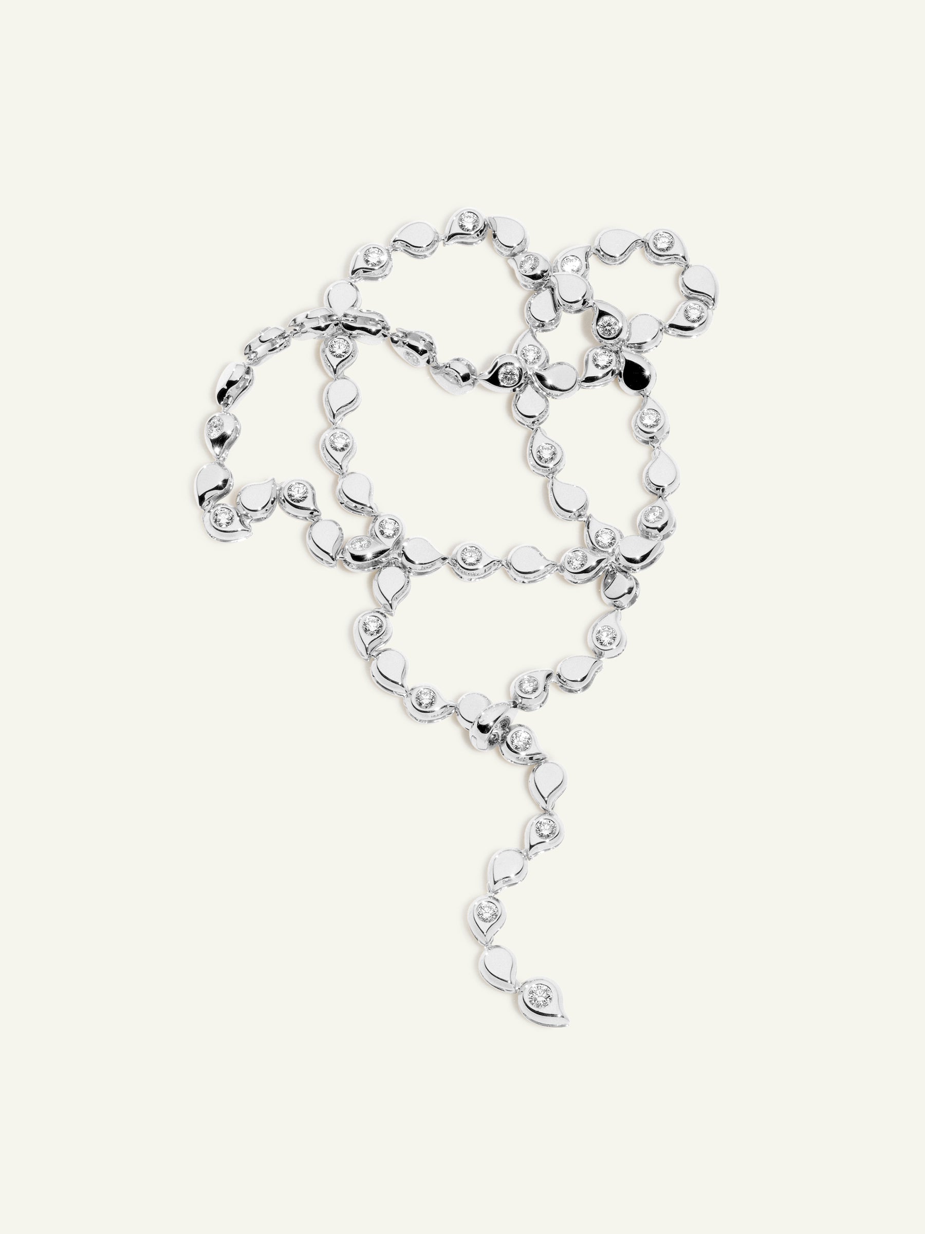 SNOWFLAKES Alternating Rivière Collier Necklace in ‘Classic’