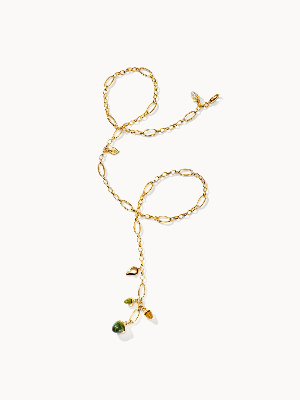 MIKADO Halskette, 51 cm in 'Rainforest' mit Diamond Pavé