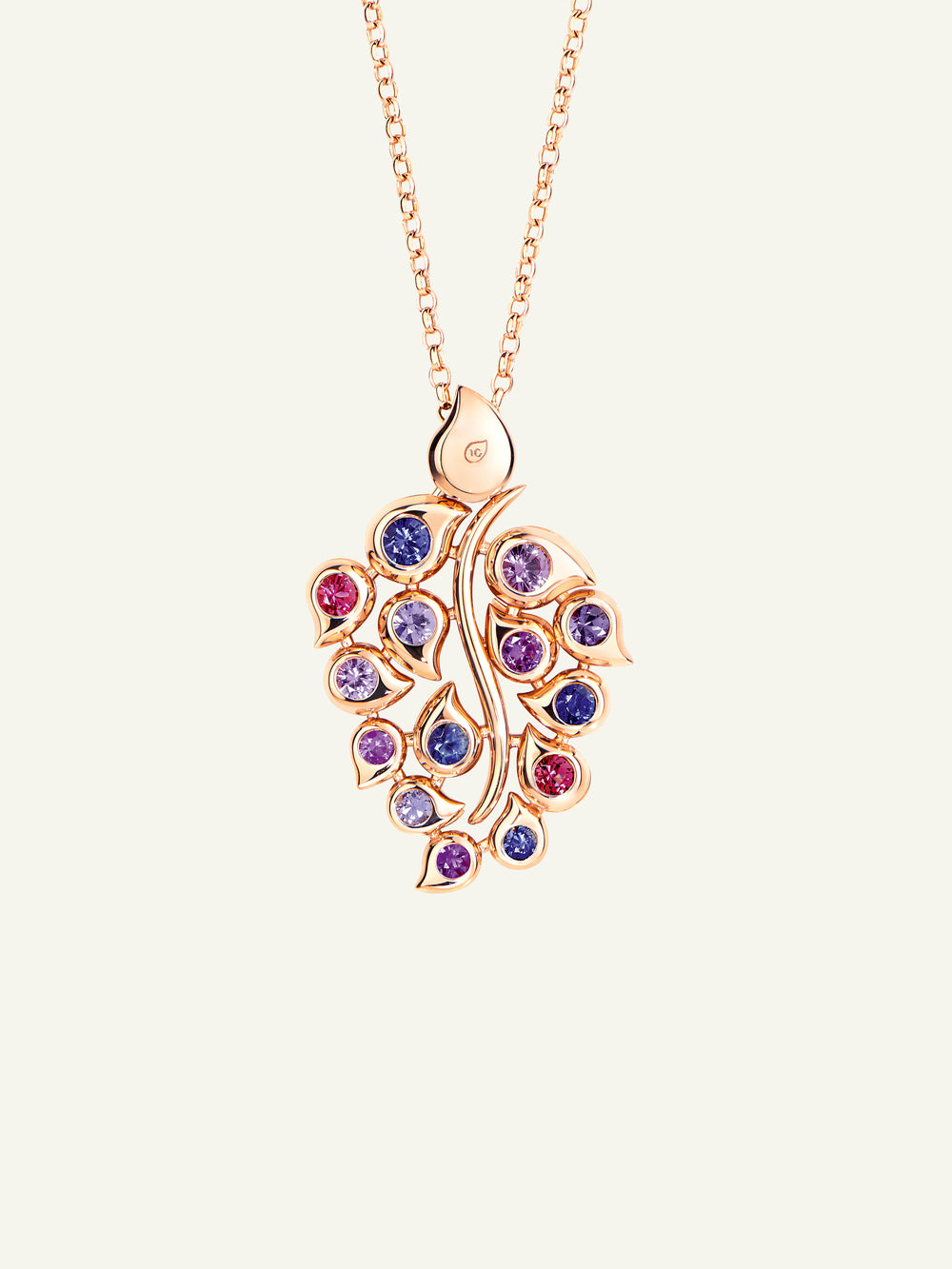 SNOWFLAKES Leaf Anhänger in 'Classic' / 'Wildberry'