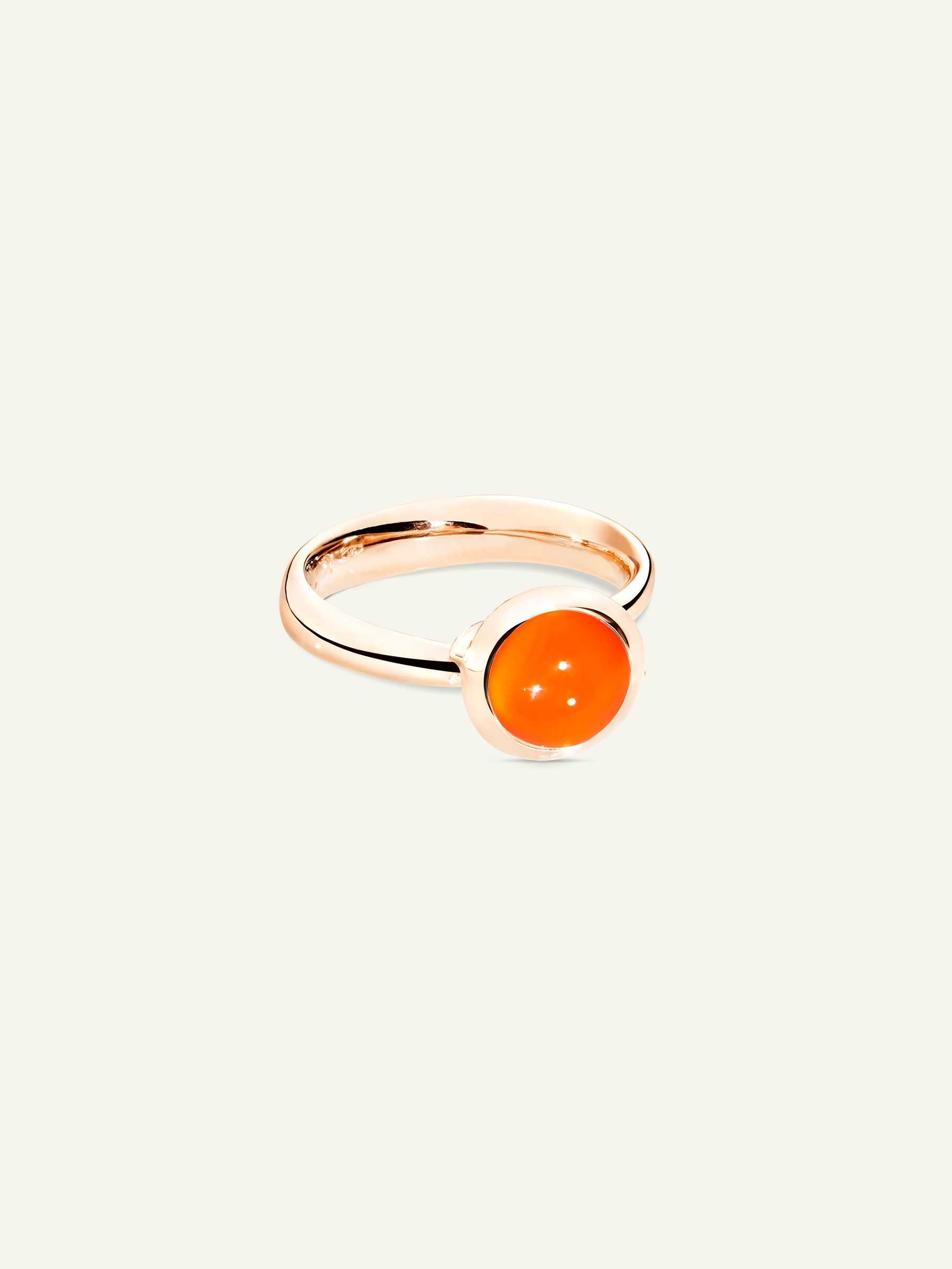 BOUTON Small Ring with Carnelian