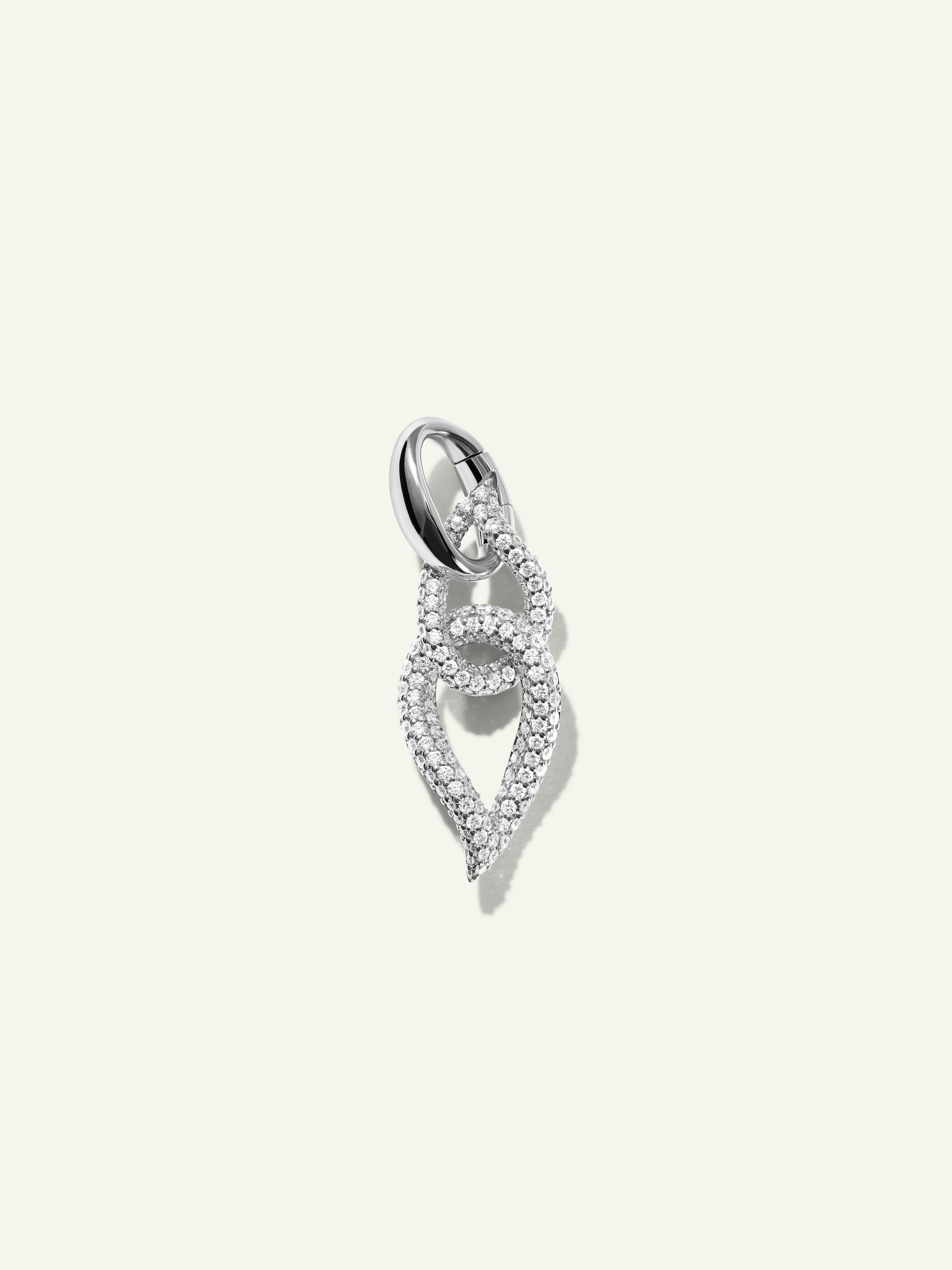 SIGNATURE Double Drop Link mit Diamant Pavé