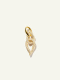 SIGNATURE Double Drop Link mit Diamant Pavé