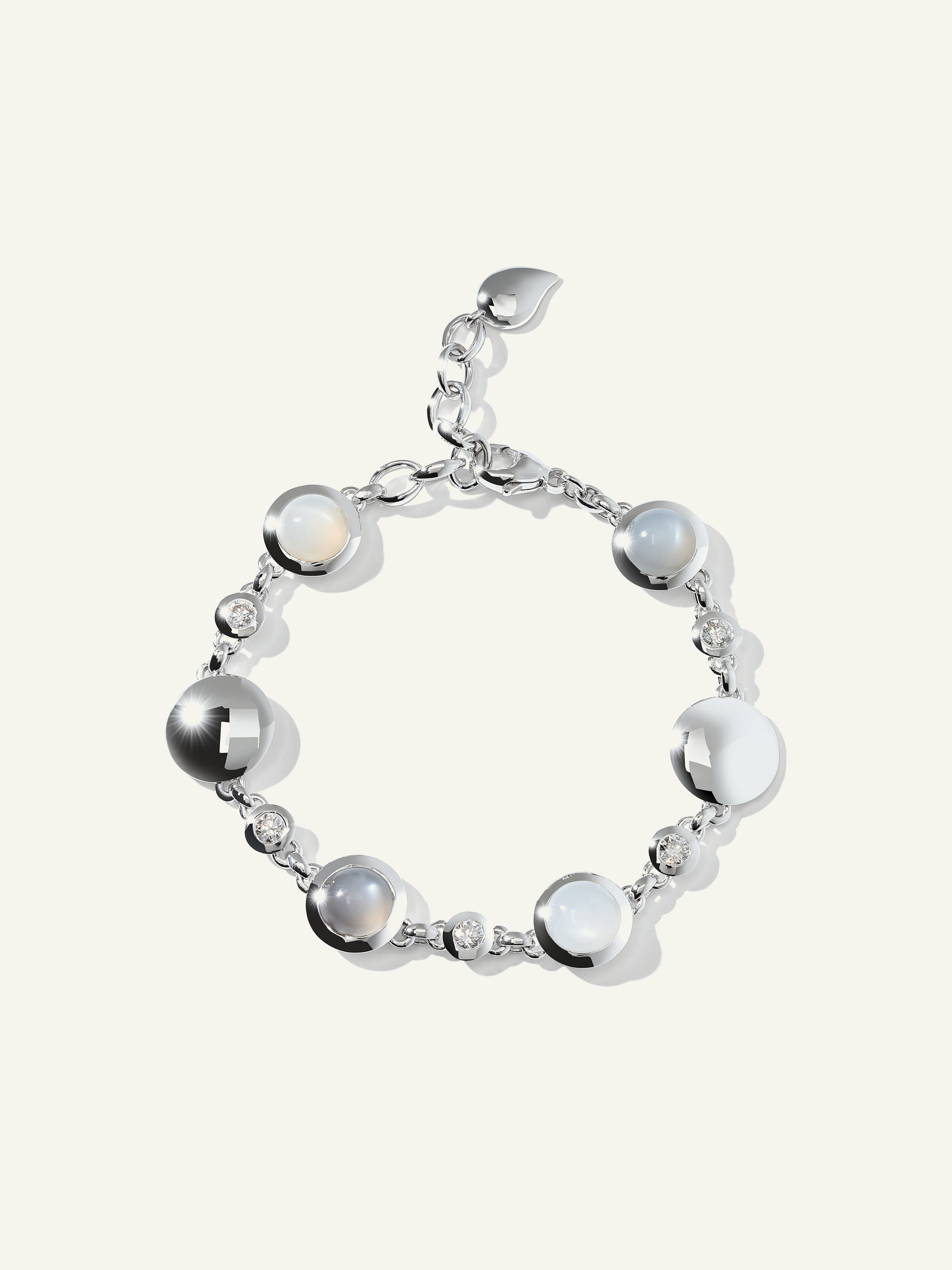 BOUTON Armband in 'Cashmere' mit Diamanten