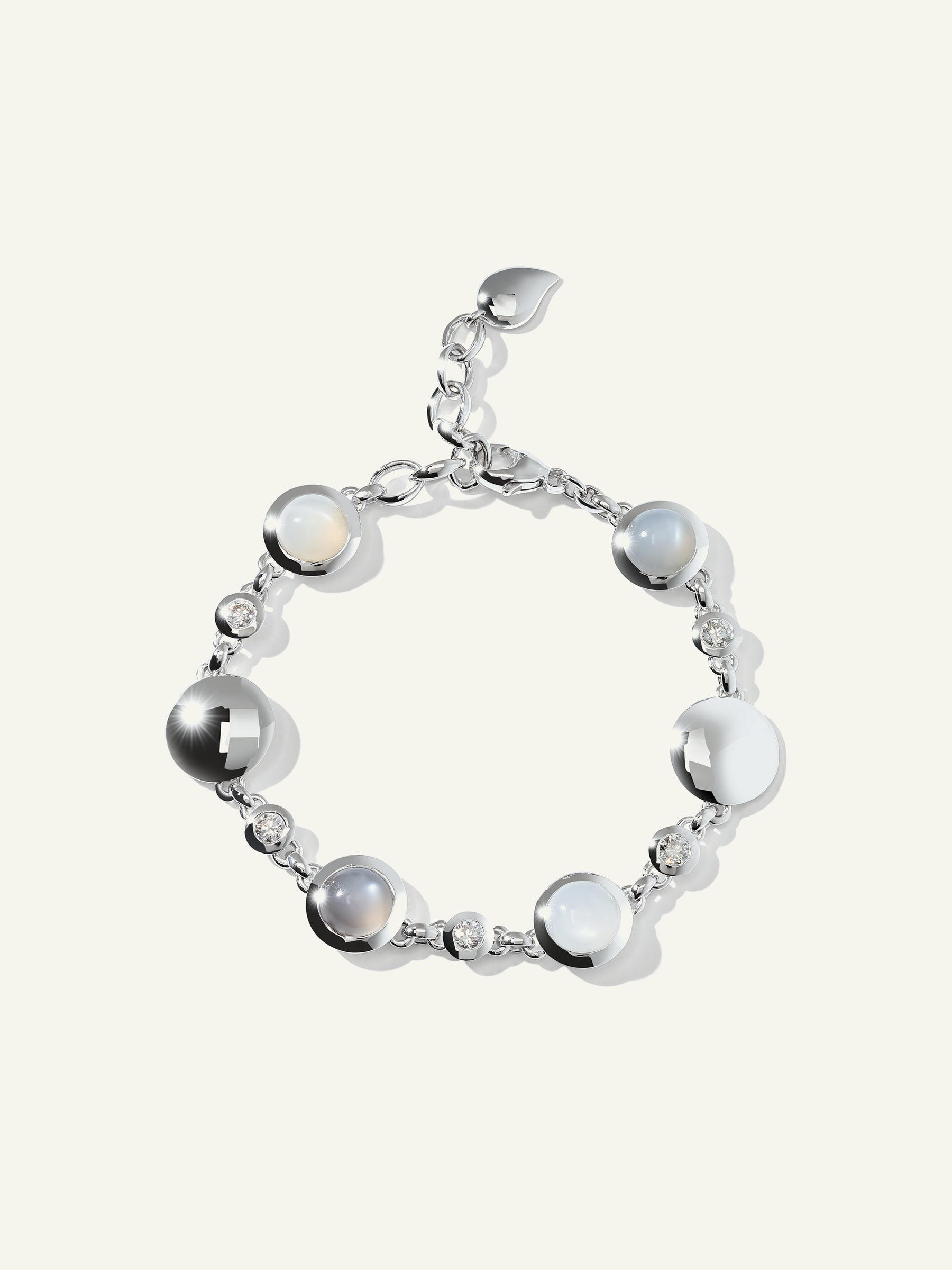 B-BOU-Cas-Cl-wg | BOUTON Bracelet in 'Cashmere' with White Diamonds