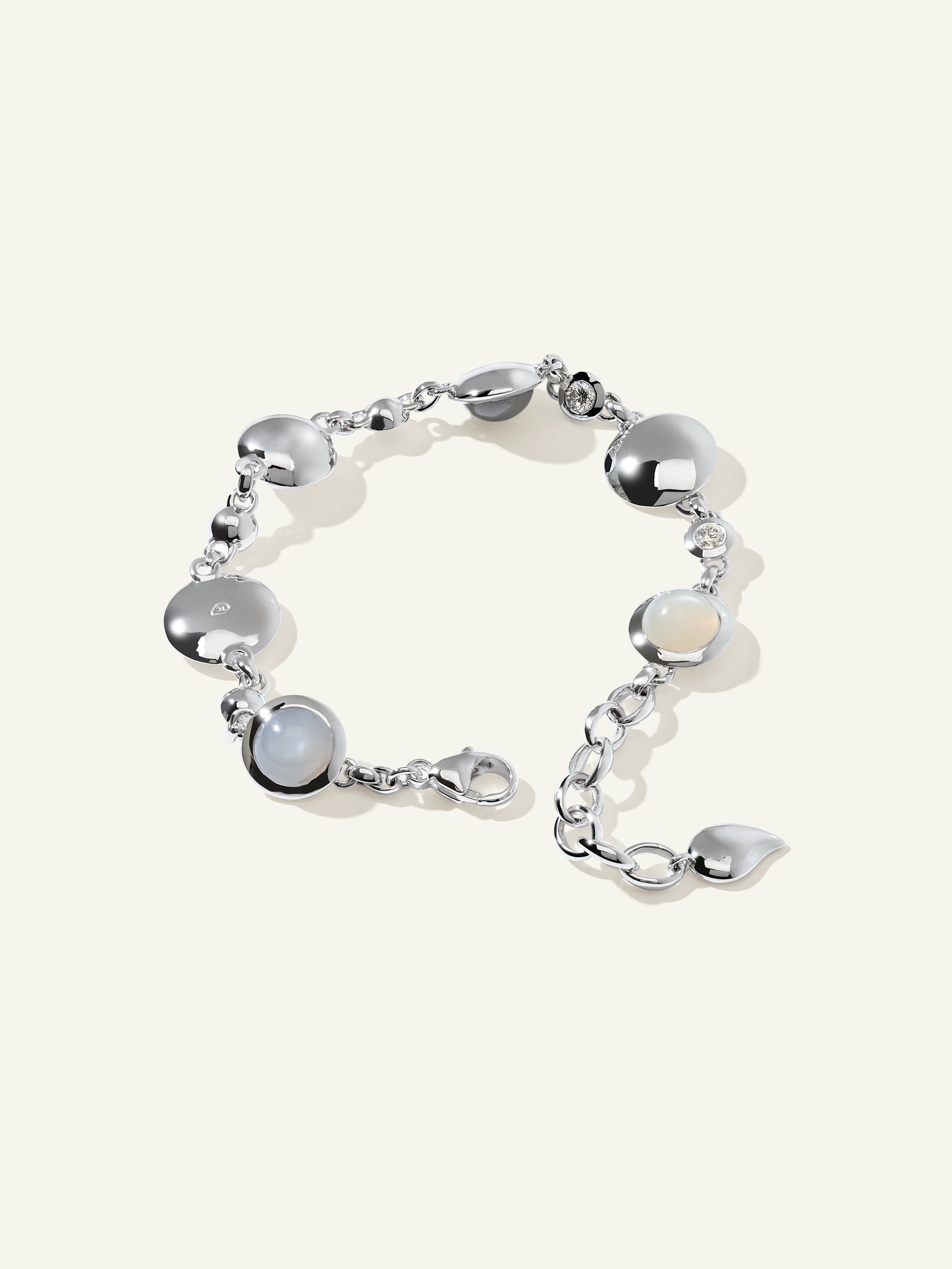 B-BOU-Cas-Cl-wg | BOUTON Bracelet in 'Cashmere' with White Diamonds