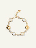 BOUTON Armband in 'Sand' with Diamanten