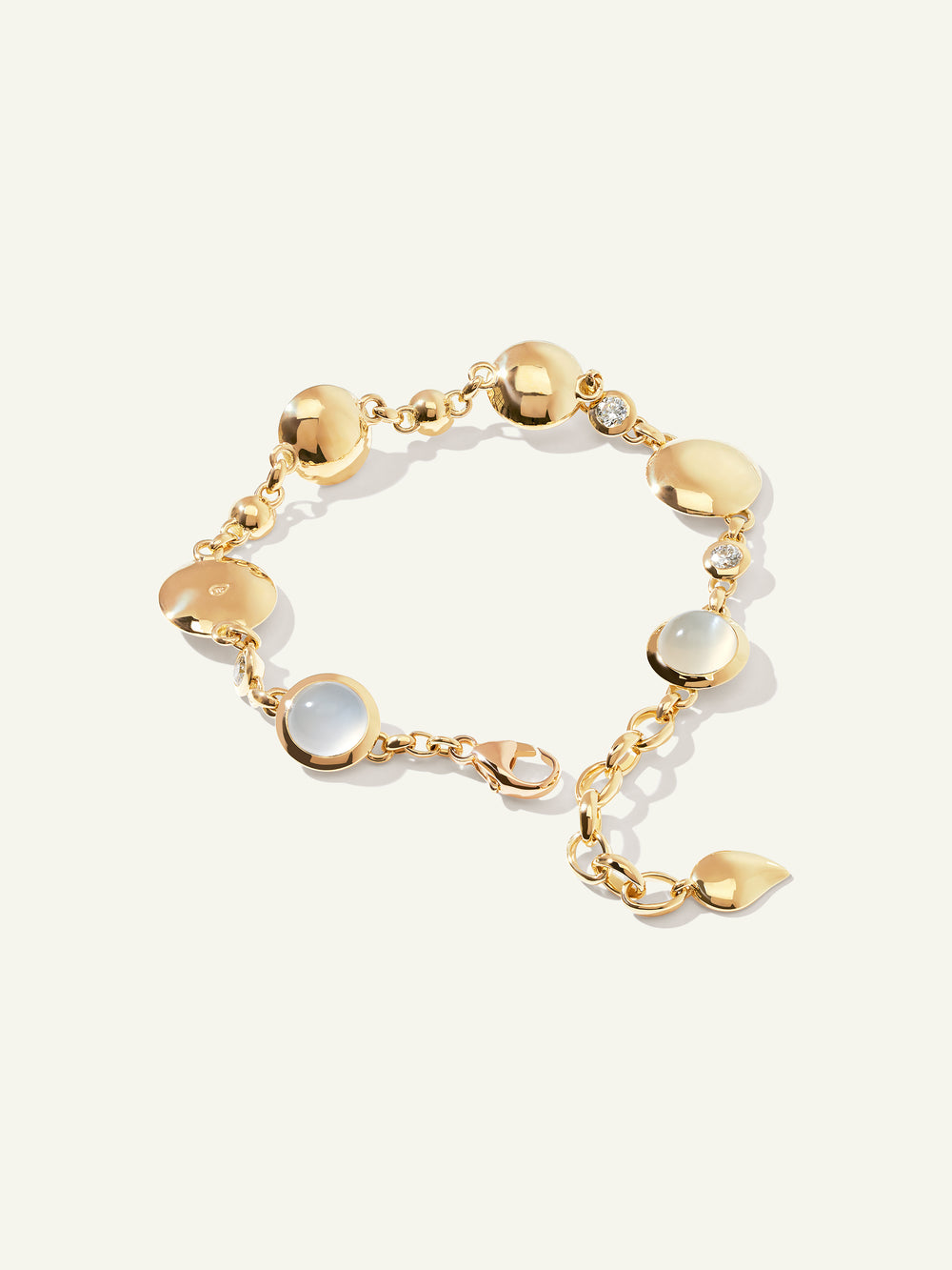 BOUTON Armband in 'Sand' with Diamanten