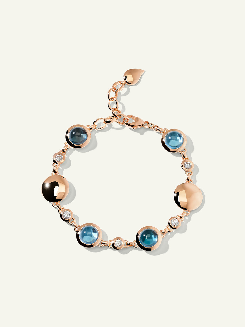 B-BOU-Sky-Cl-rg | BOUTON Bracelet in 'Sky' with White Diamonds