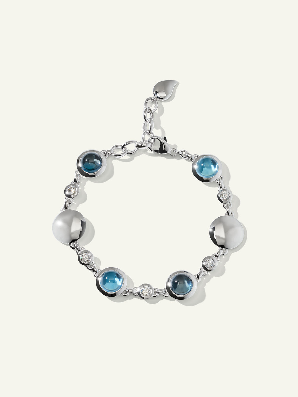 BOUTON Armband in 'Sky' mit Diamanten