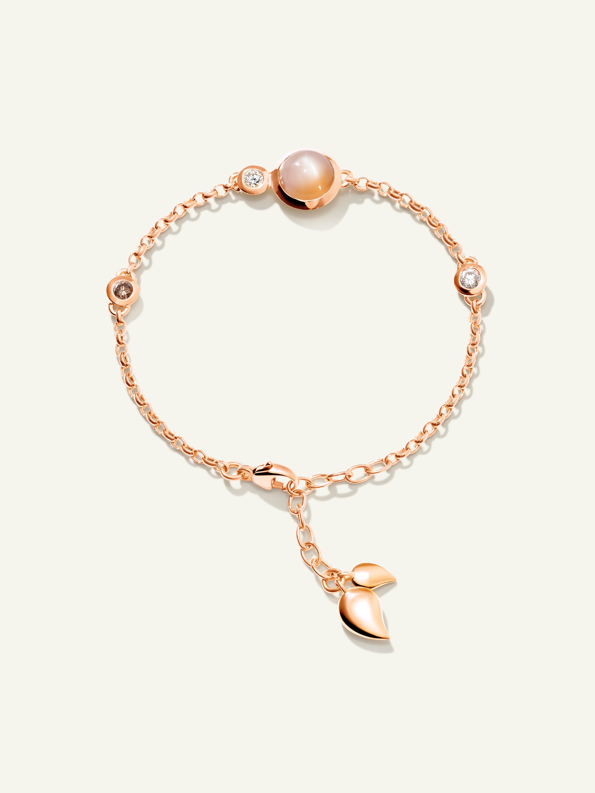 B-BOU-c-Cam-sm-rg | BOUTON Mini Chain Bracelet, Small/Medium in 'Camel'