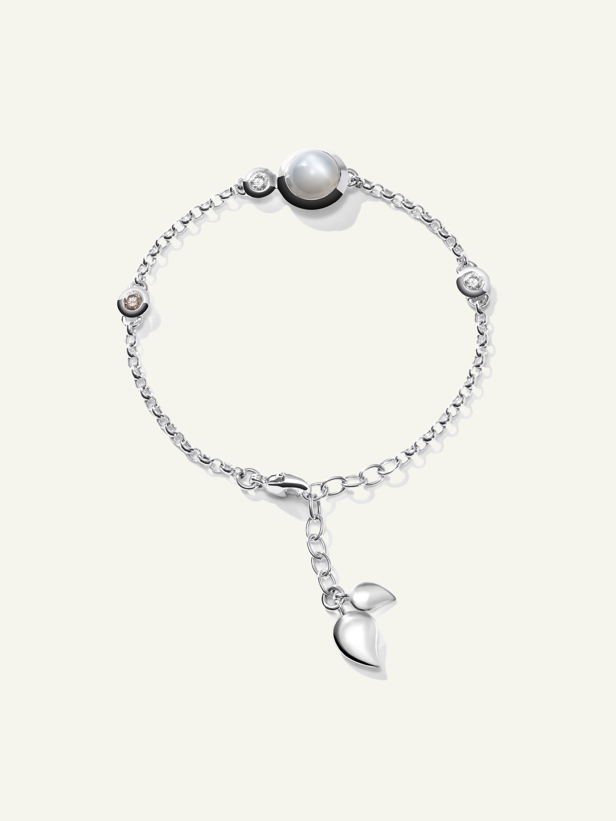 B-BOU-c-Cas-ml-wg | BOUTON Mini Chain Bracelet, in 'Cashmere'