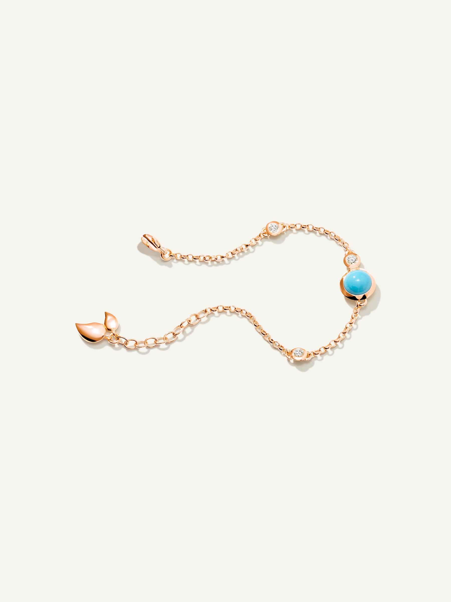 Bracelet BOUTON Mini Chain 'Turquoise' - small/medium 'Turquoise'
