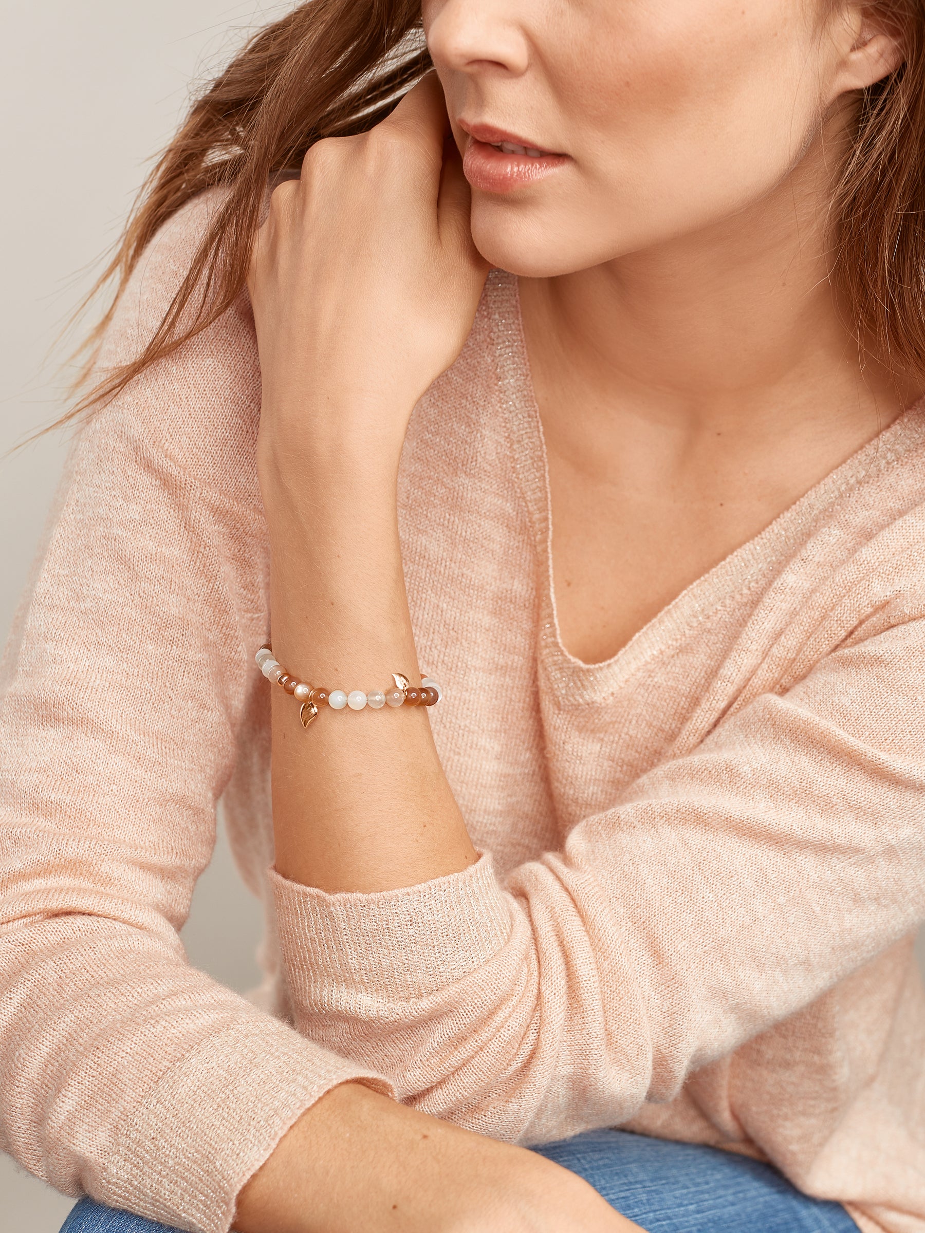 INDIA Small Drop Bracelet in 'Camel'