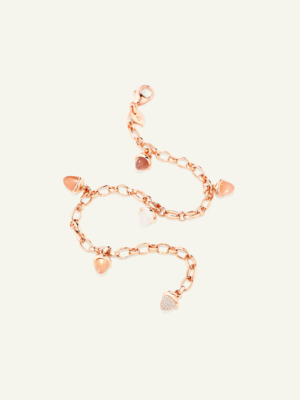 MIKADO Charm Armband in 'Camel' mit Diamond Pavé