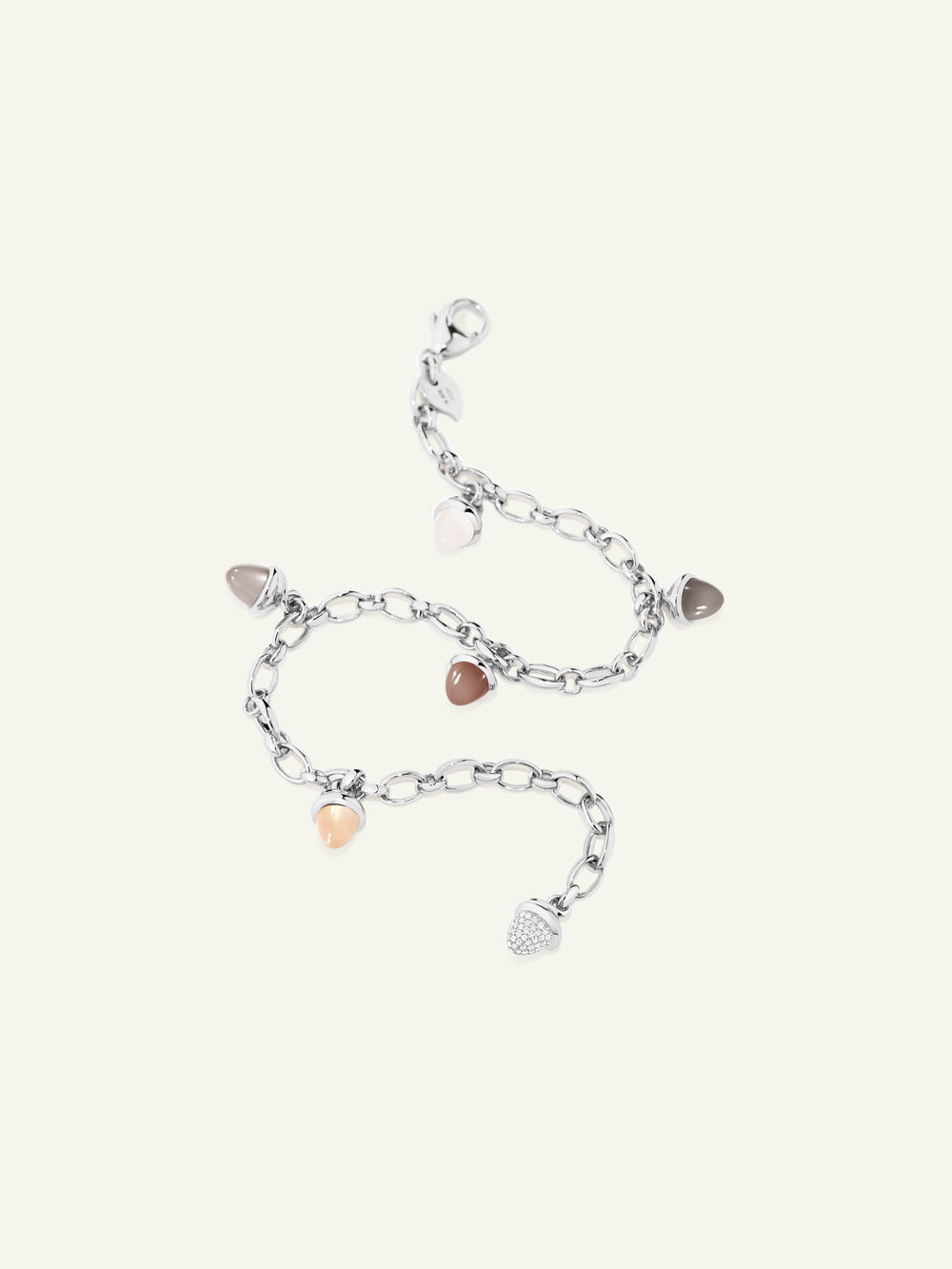 MIKADO Charm Armband in 'Cashmere' mit Diamond Pavé