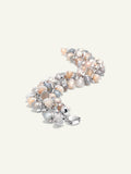 B-MFL-Cas-p-wg | MIKADO Flamenco Bracelet in 'Cashmere' with Diamond Pavé