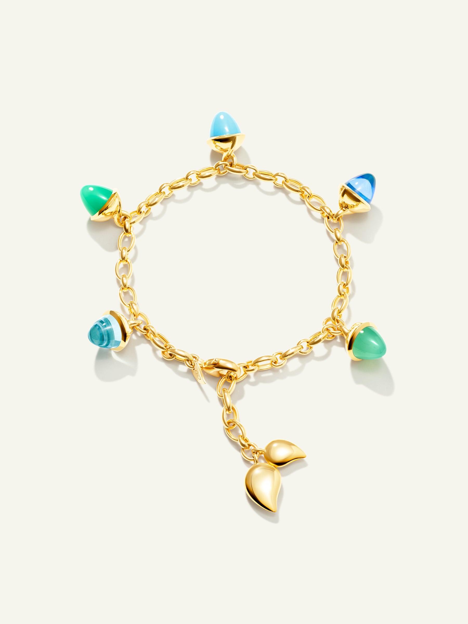 MIKADO Flamenco Charm Armband in 'Lagoon'