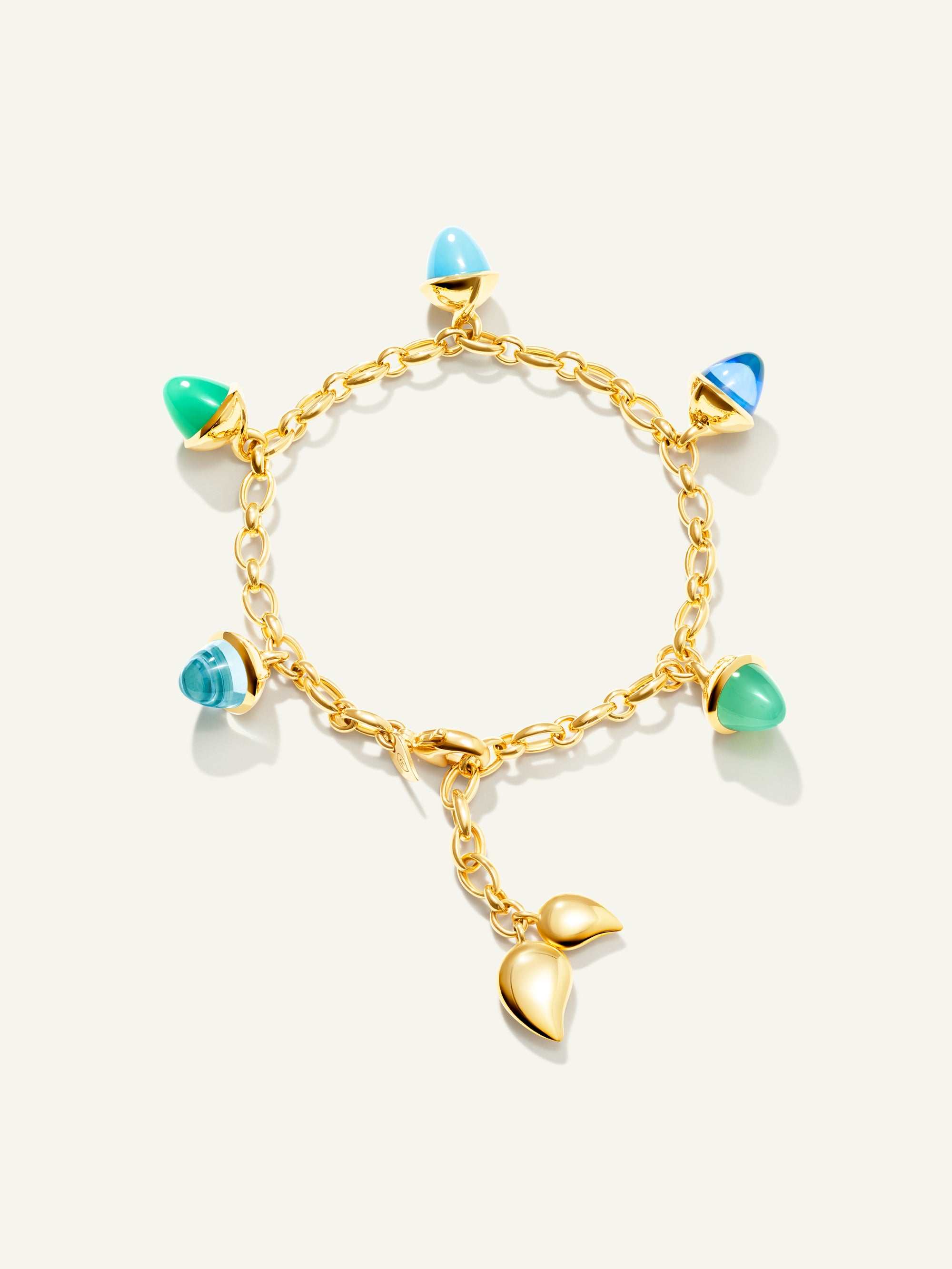 MIKADO Flamenco Charm Bracelet in 'Lagoon'