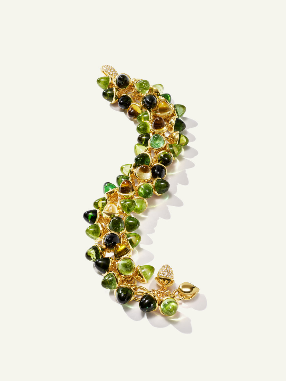 MIKADO Flamenco Armband in 'Rainforest' mit Diamond Pavé