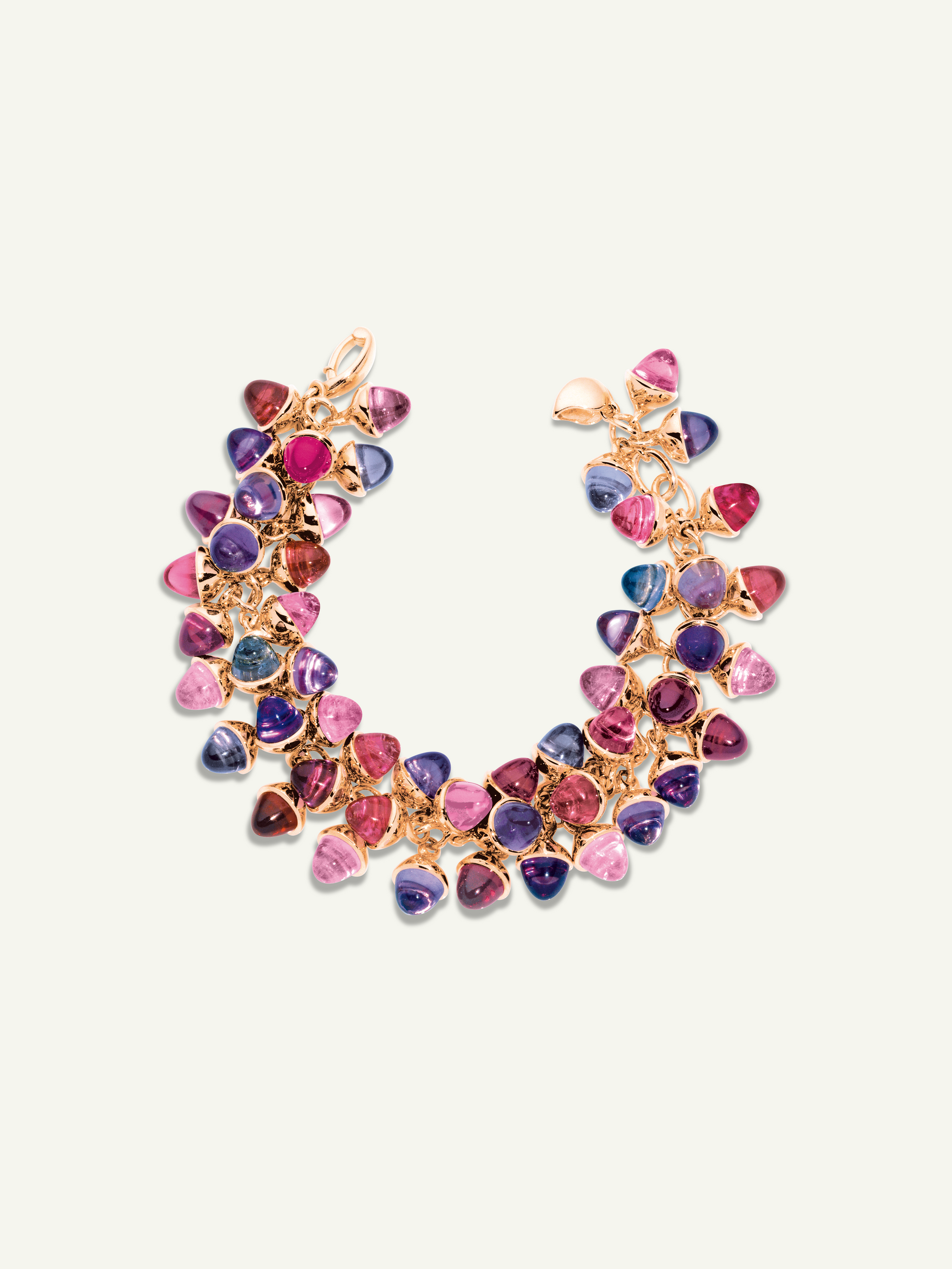 B-MFL-WB-rg | MIKADO Flamenco Bracelet in 'Wildberry'