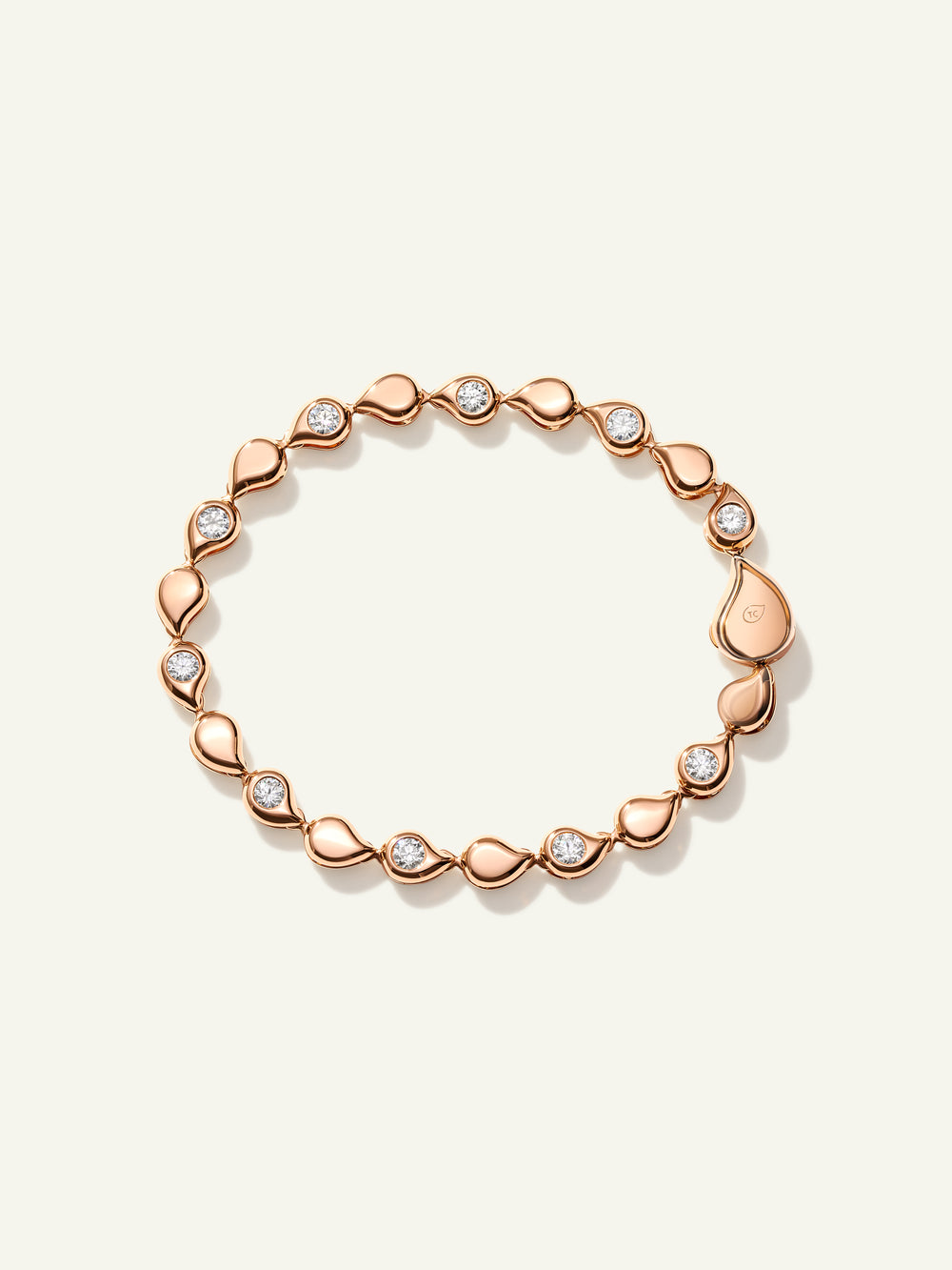 SNOWFLAKES Alternating Rivière Bracelet with White Diamonds