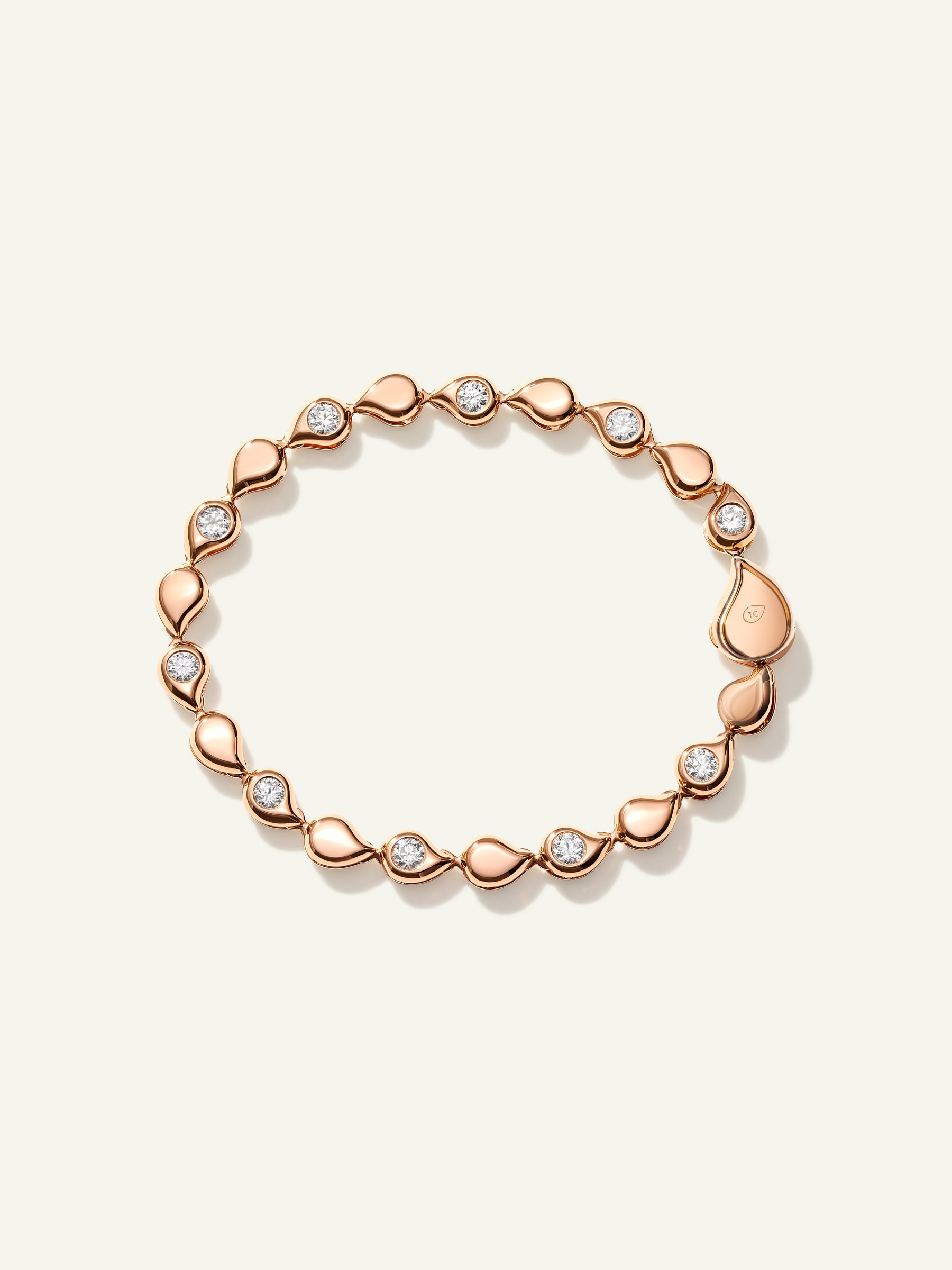 SNOWFLAKES Alternating Rivière Bracelet with White Diamonds