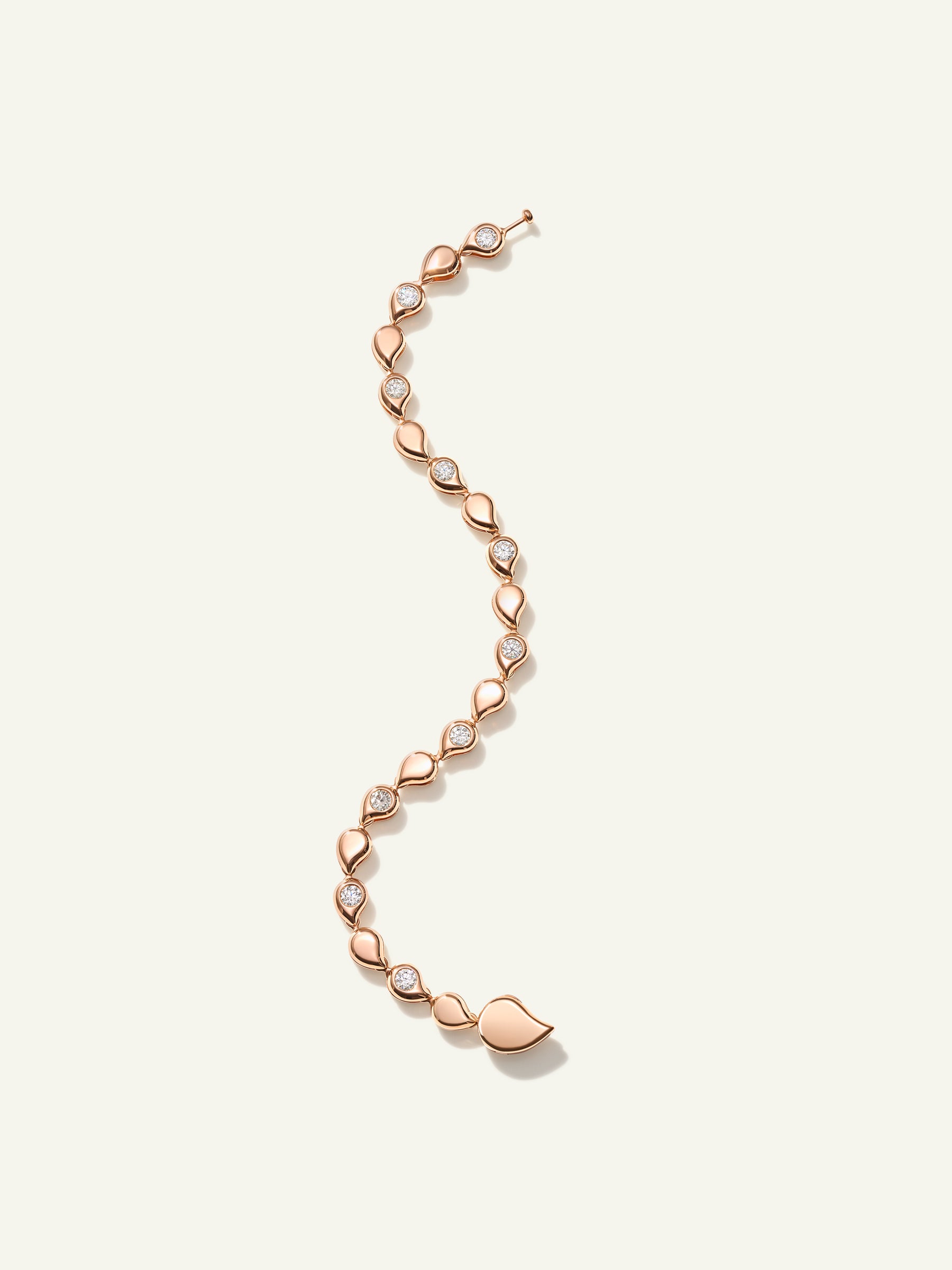 SNOWFLAKES Alternating Rivière Bracelet with White Diamonds