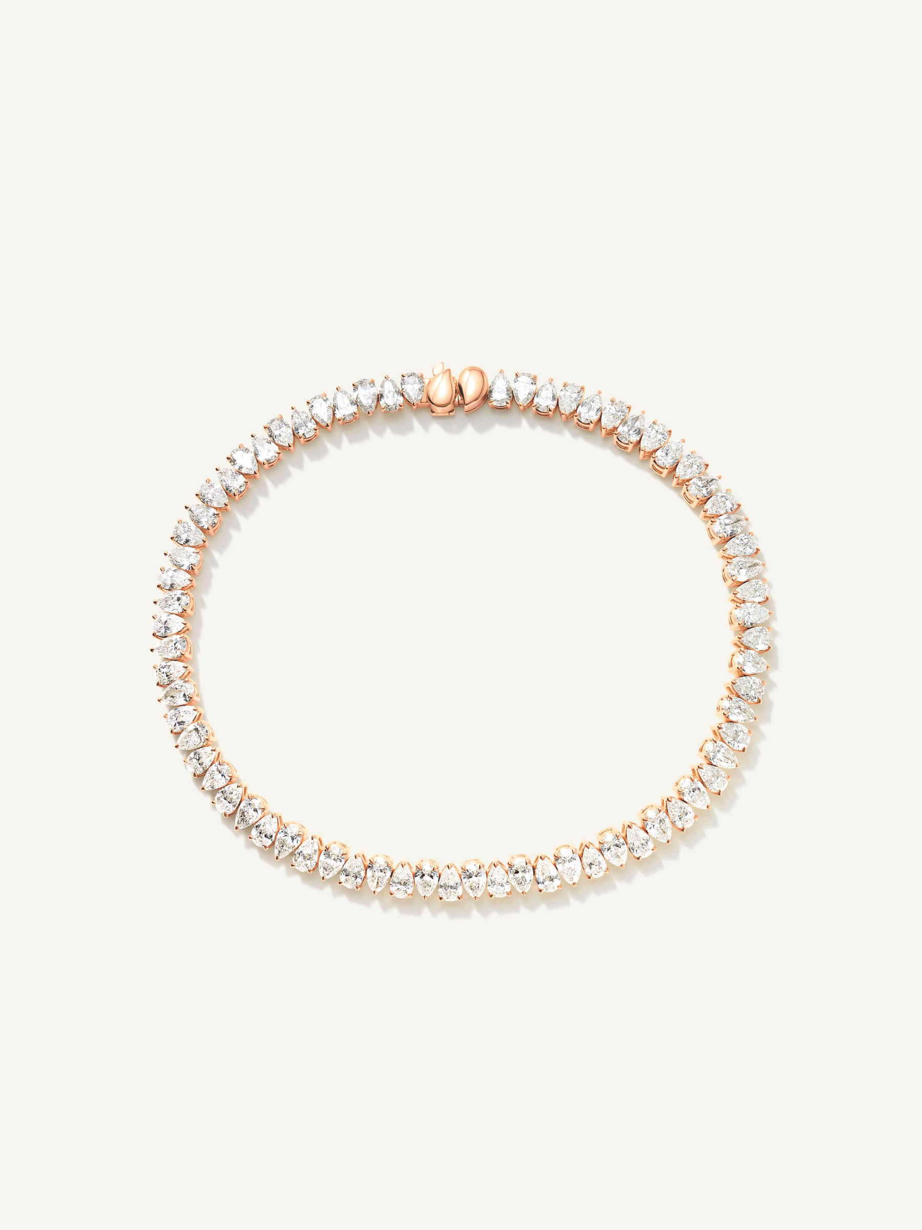 B-SIG-T-Cl-rg | Bracelet SIGNATURE Tennis pear shape Diamonds