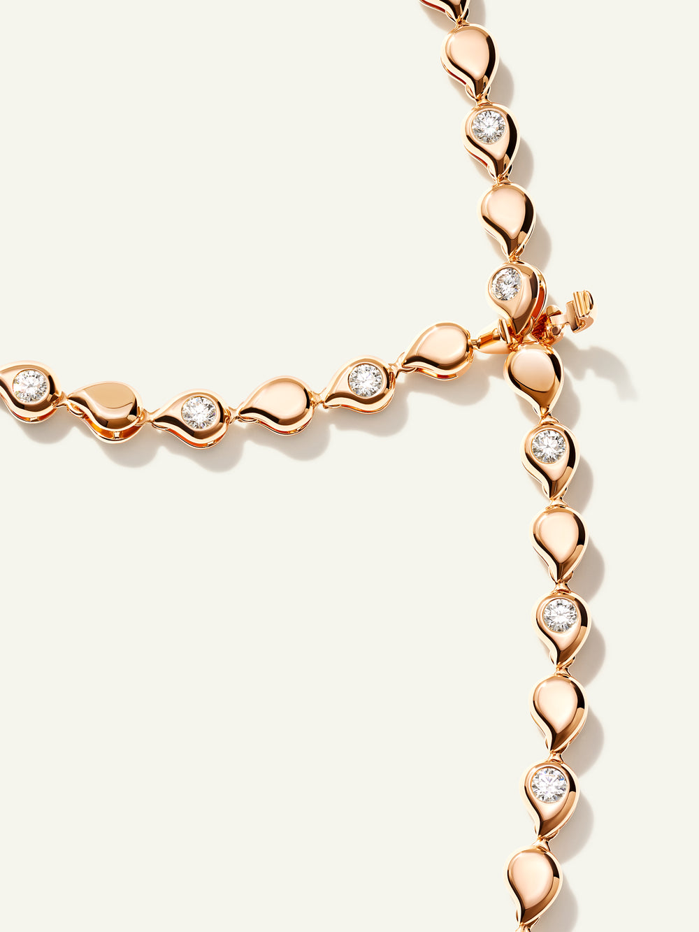SNOWFLAKES Alternating Rivière Collier Halskette in 'Classic'