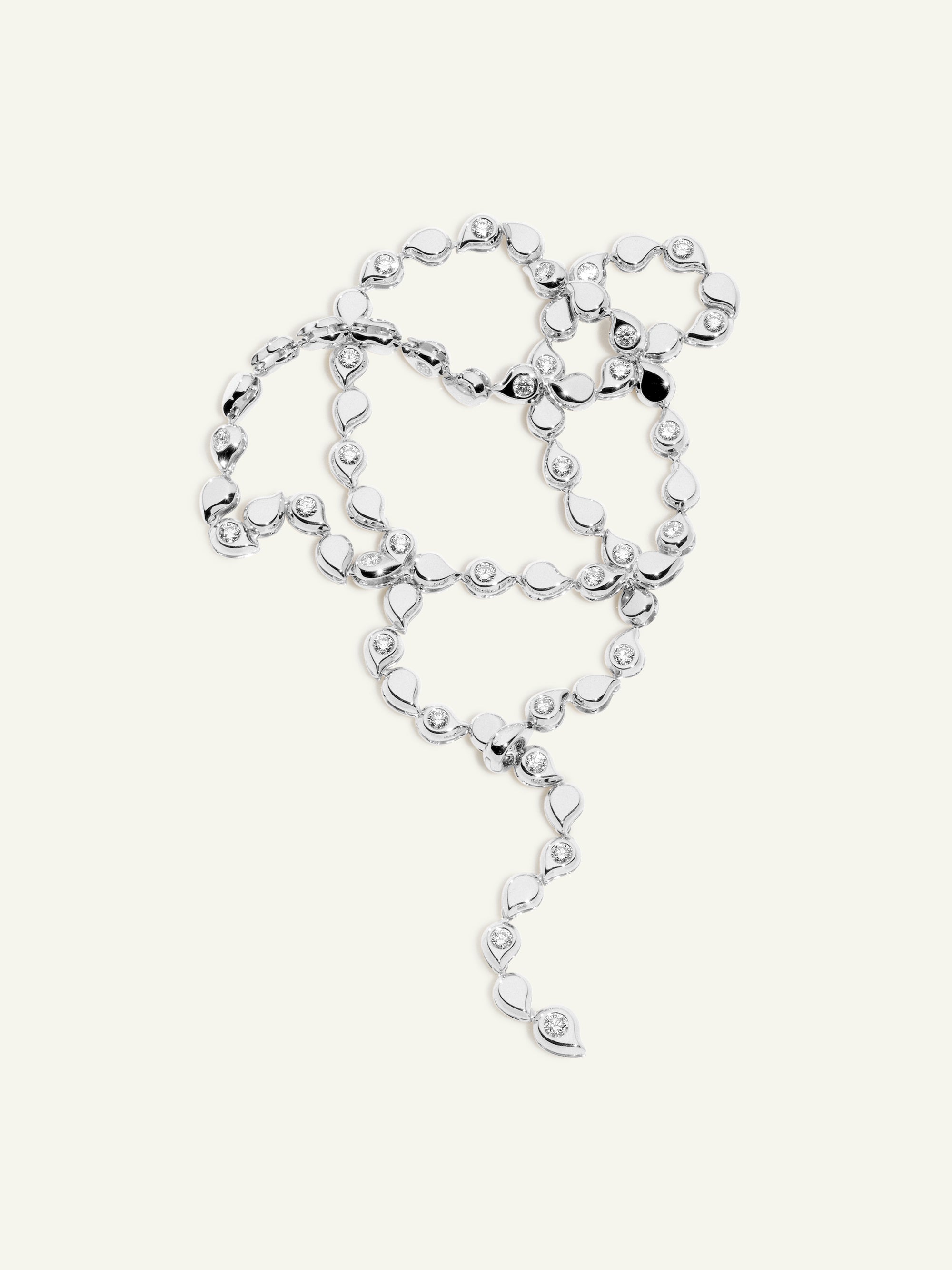 SNOWFLAKES Alternating Rivière Collier Necklace in ‘Classic’
