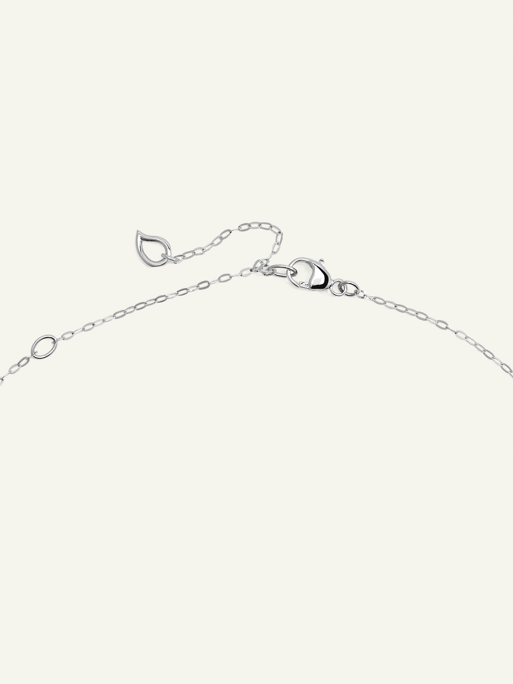 Chain SPARKLE Drop Diamond Pavé, 1,0 mm, 45 cm mit Diamant Pavé