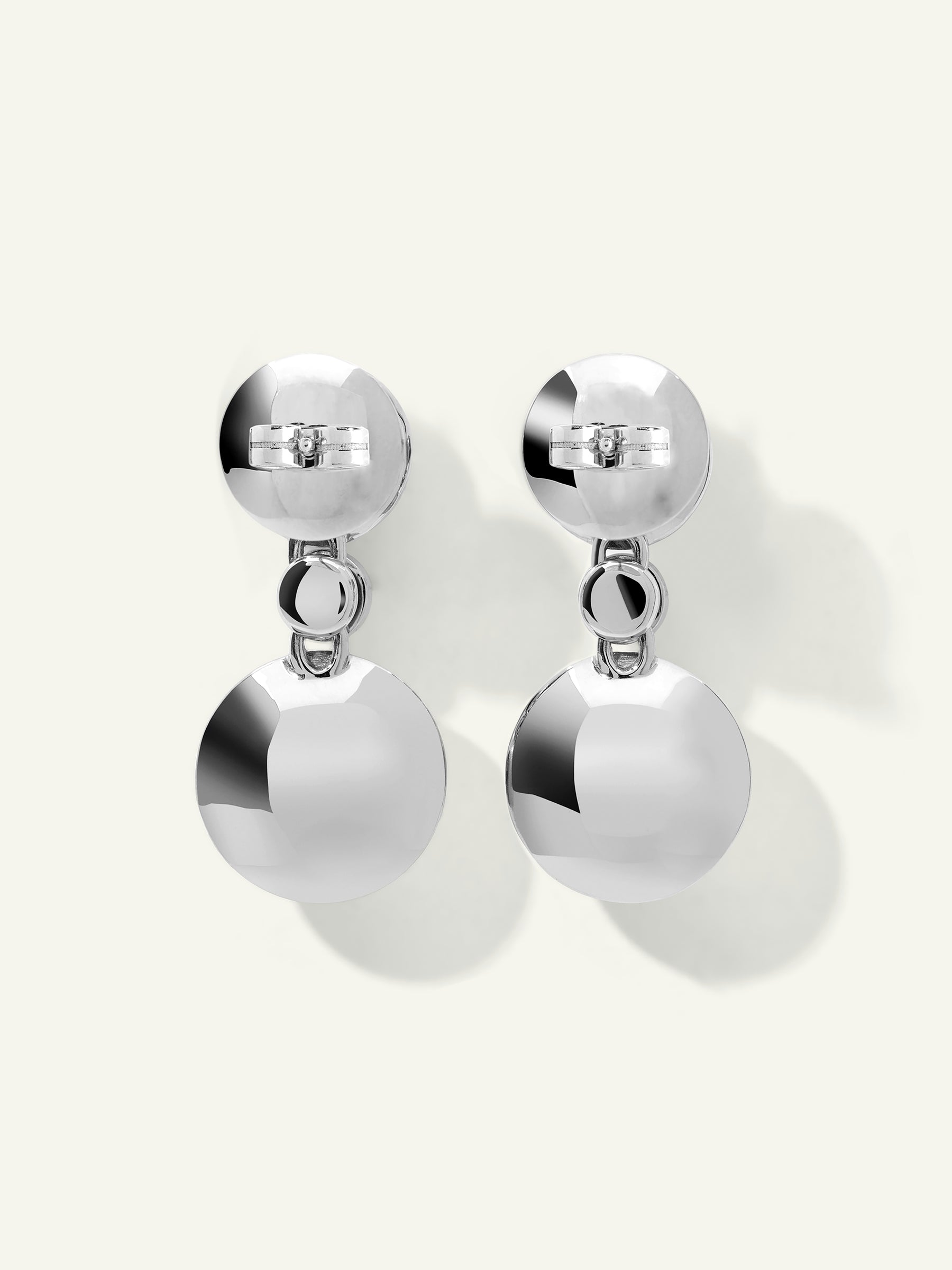 BOUTON 2 Cabochons Ohrringe in 'Cashmere' mit Diamanten