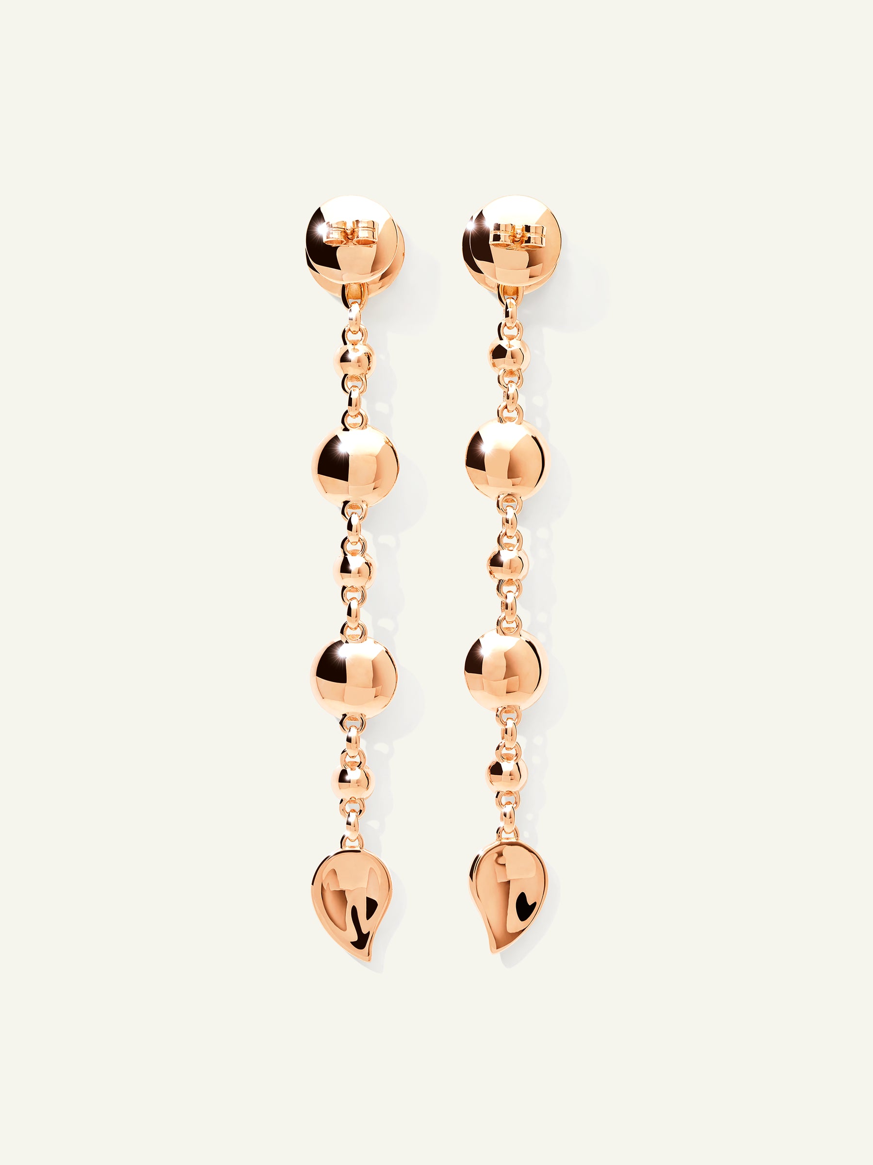 BOUTON Long Earrings in 'Aurora' with White Diamonds