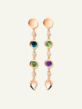 BOUTON Long Earrings in 'Aurora' with White Diamonds