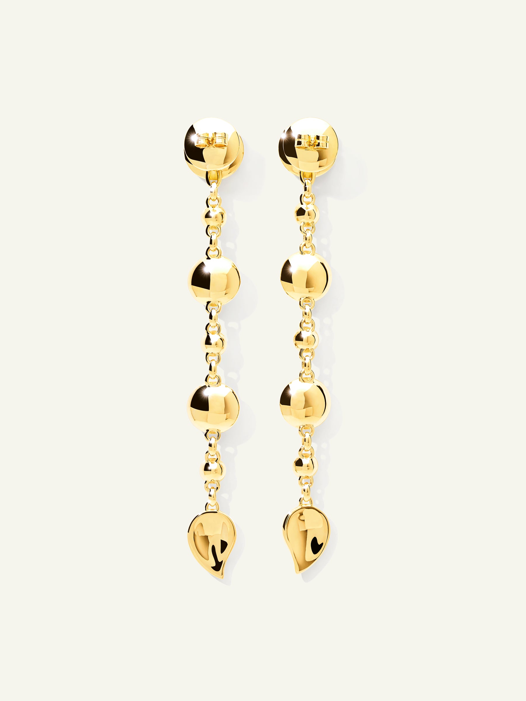 E-BOU-3-Lag-M-yg | BOUTON Long Earrings in 'Lagoon' with Mixed Gemstones