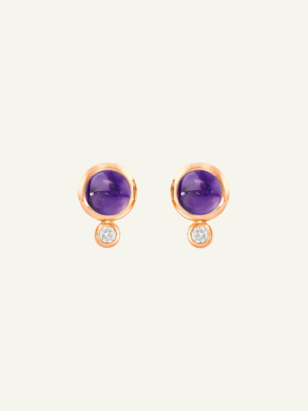 Earrings BOUTON Amethyst / Classic Amethyst