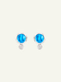 BOUTON Ohrringe mit Swiss Topas und Diamanten