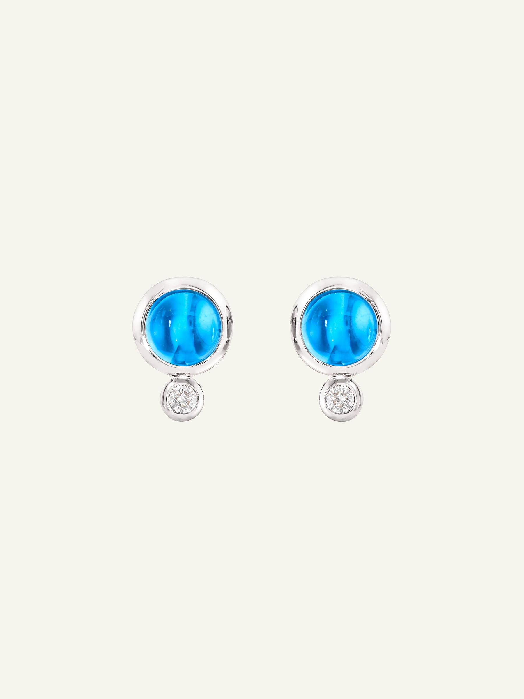 Earrings BOUTON Swiss Topaz / Classic Swiss Topas