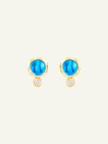 BOUTON Ohrringe mit Swiss Topas und Diamanten
