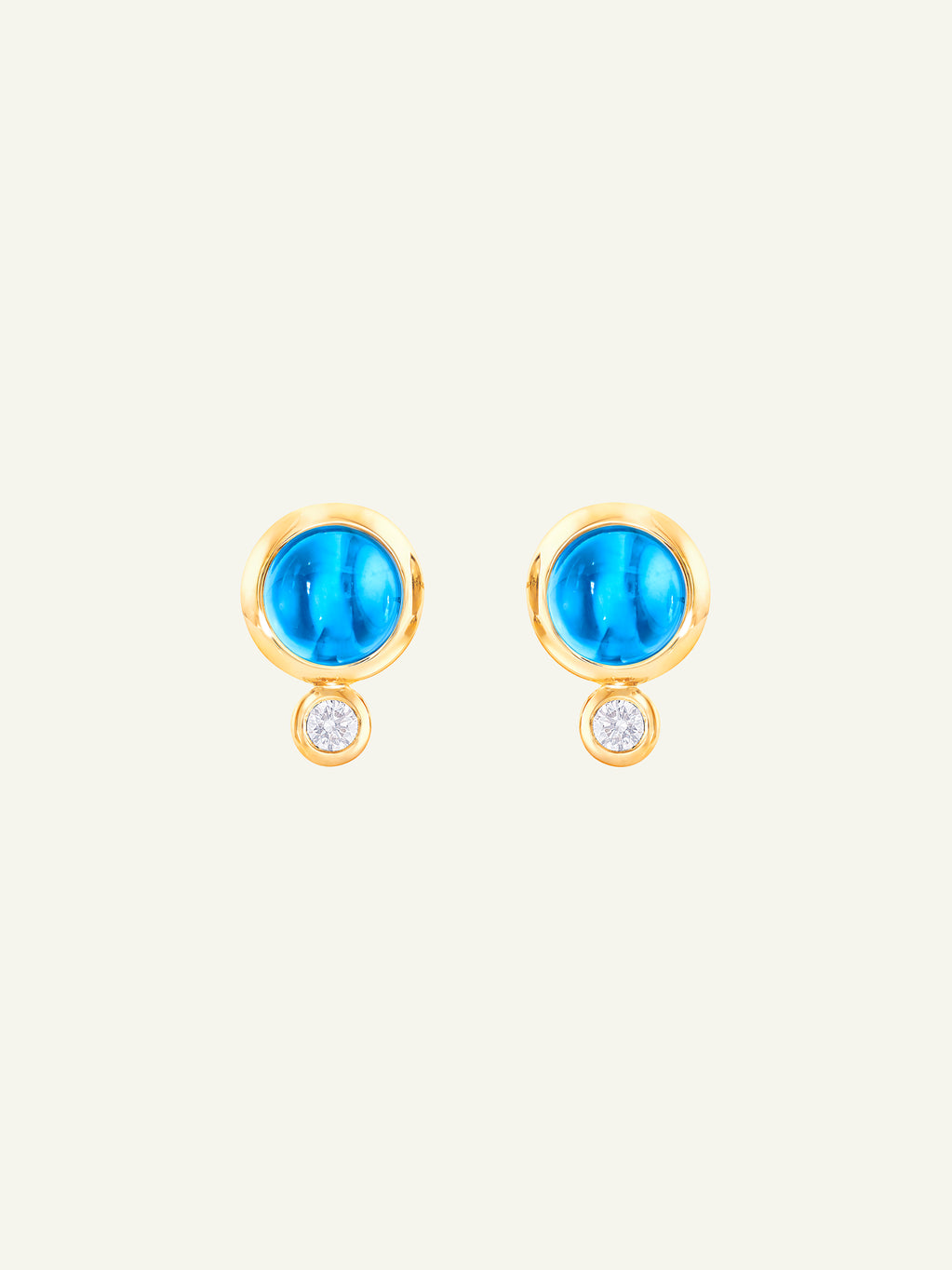 Earrings BOUTON Swiss Topaz / Classic Swiss Topas