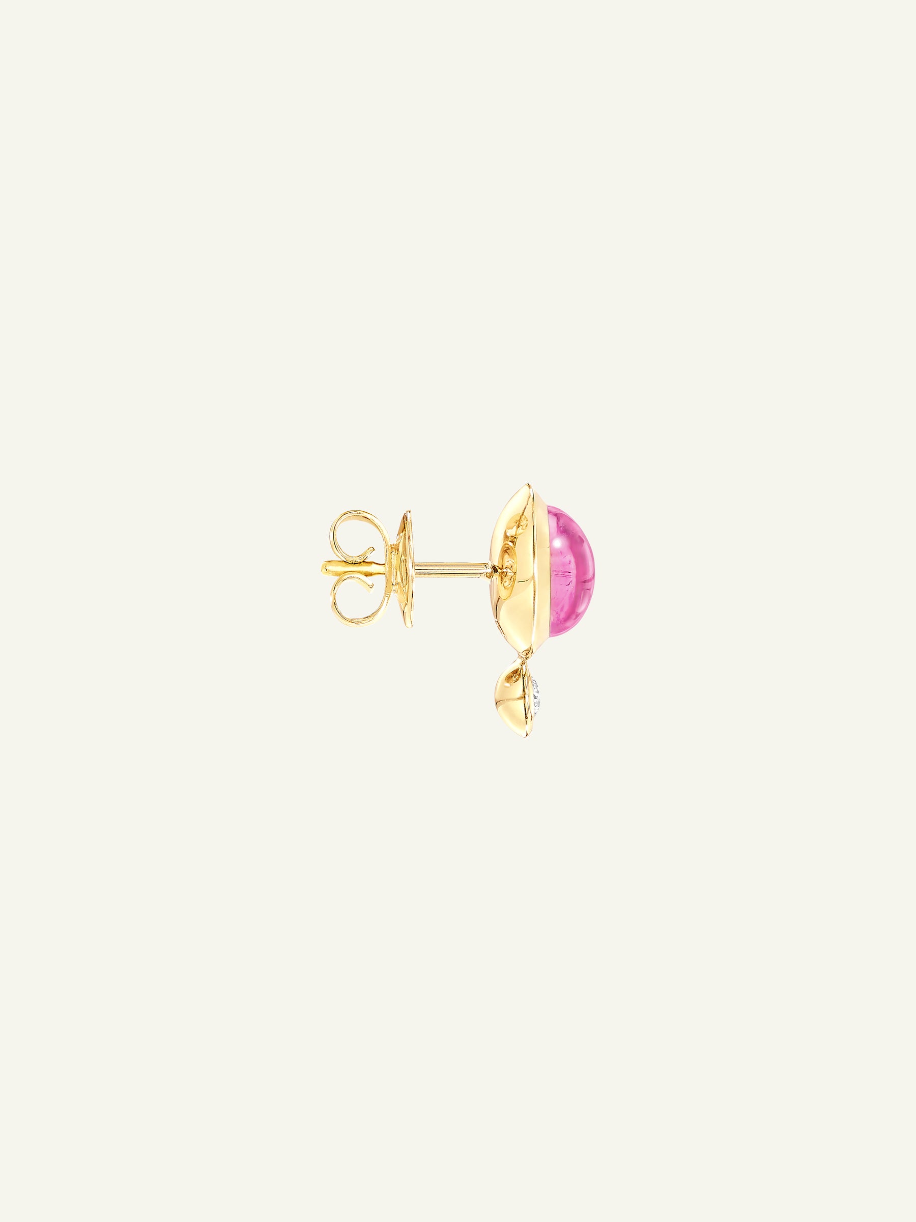 Ohrringe BOUTON rose/pinker Tourmaline / Classic
