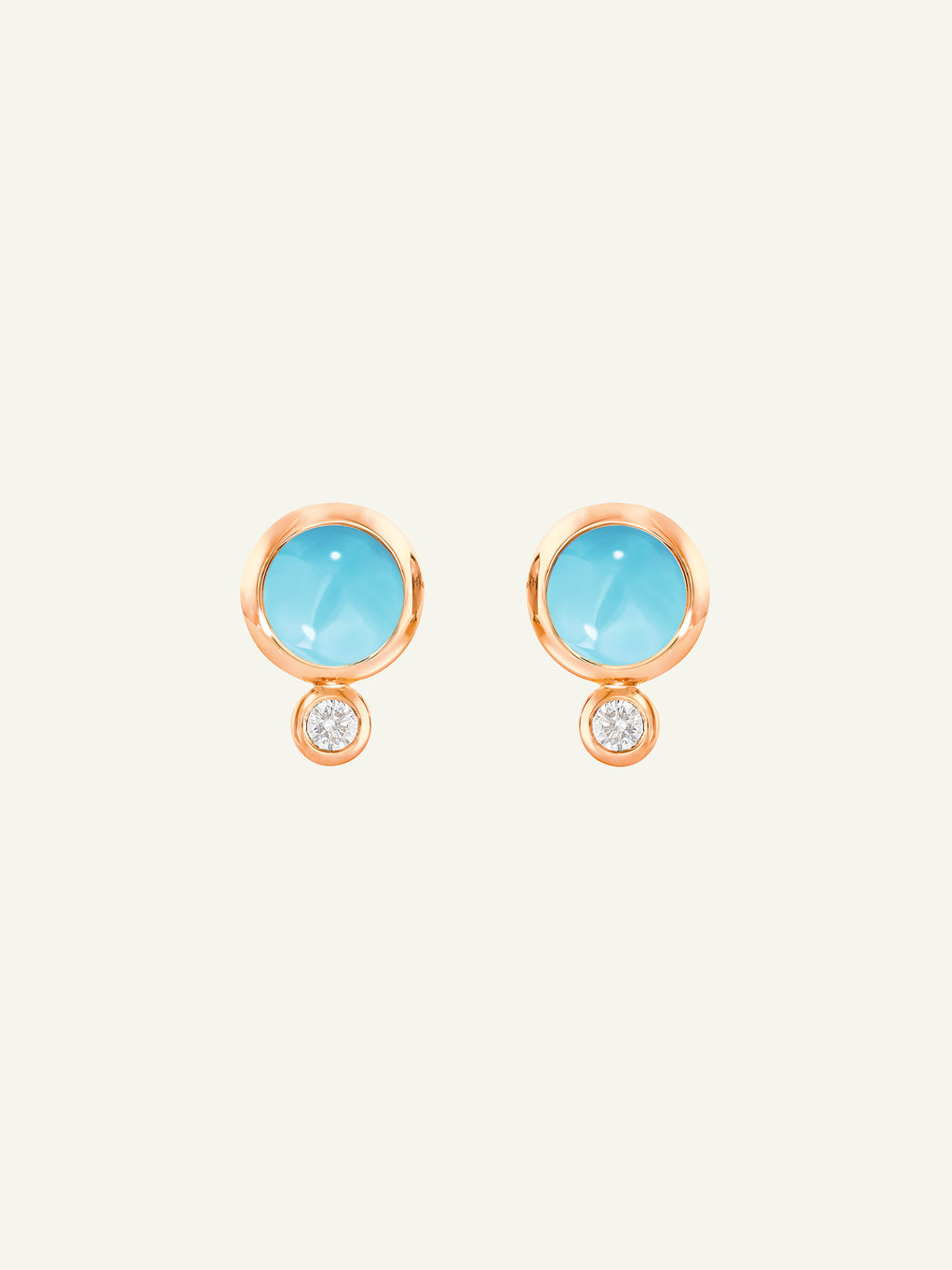 Earrings BOUTON Turquoise / Classic Türkis