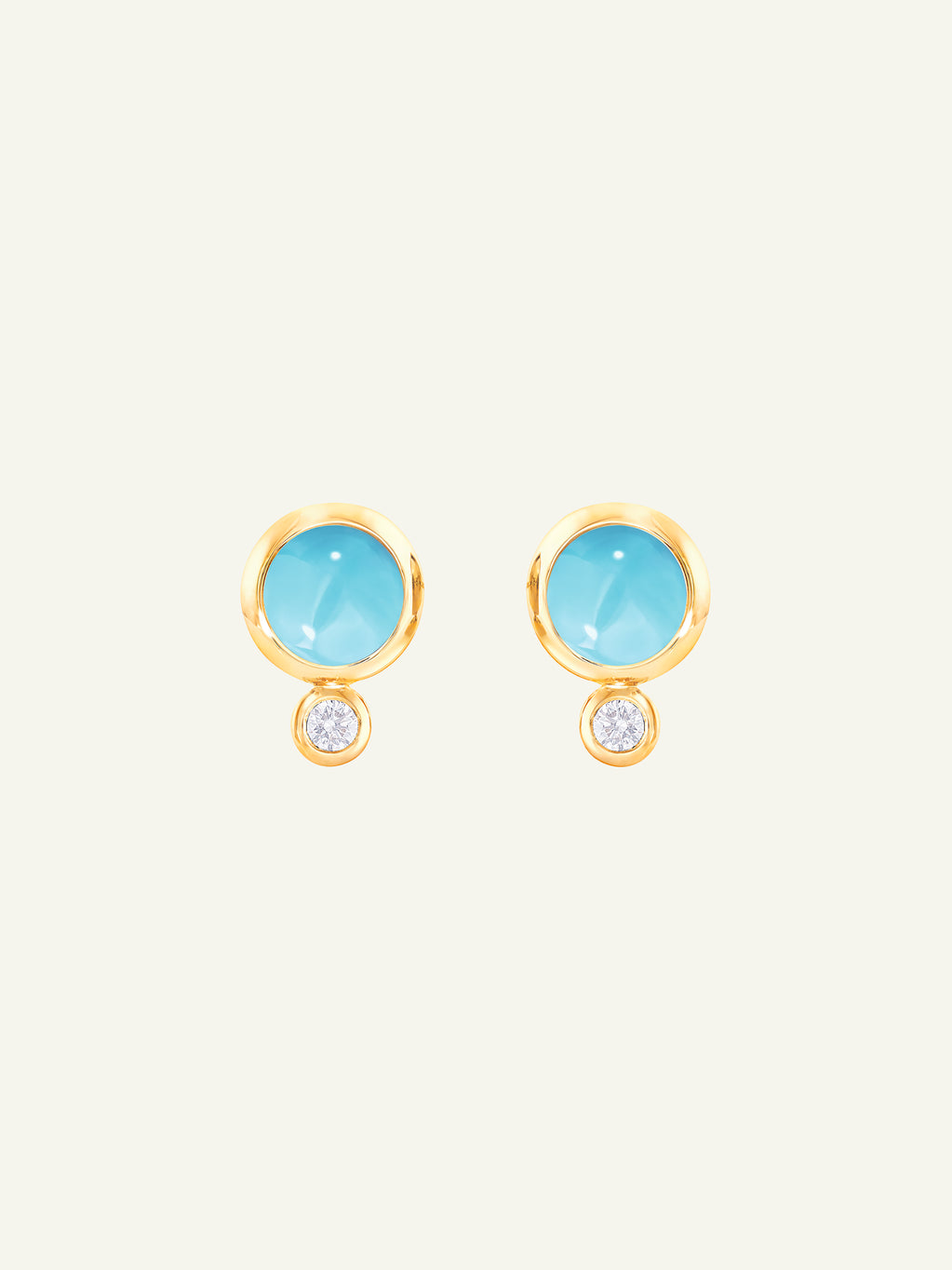 Earrings BOUTON Turquoise / Classic Türkis