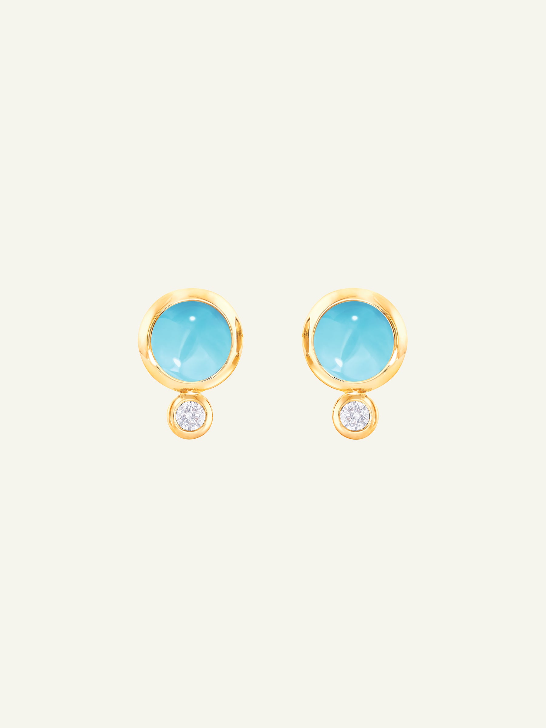 Earrings BOUTON Turquoise / Classic Türkis