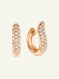 SIGNATURE Hoop Earrings with Diamond Pavé
