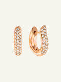 SIGNATURE Hoop Earrings with Diamond Pavé