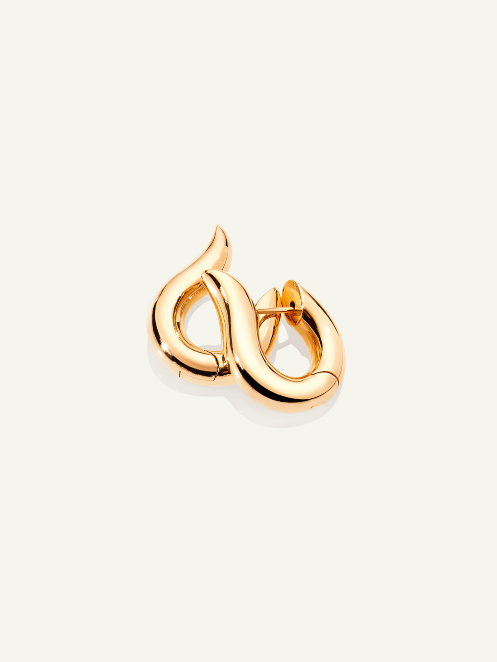 SIGNATURE Earrings Hoop medium 18K yellow gold