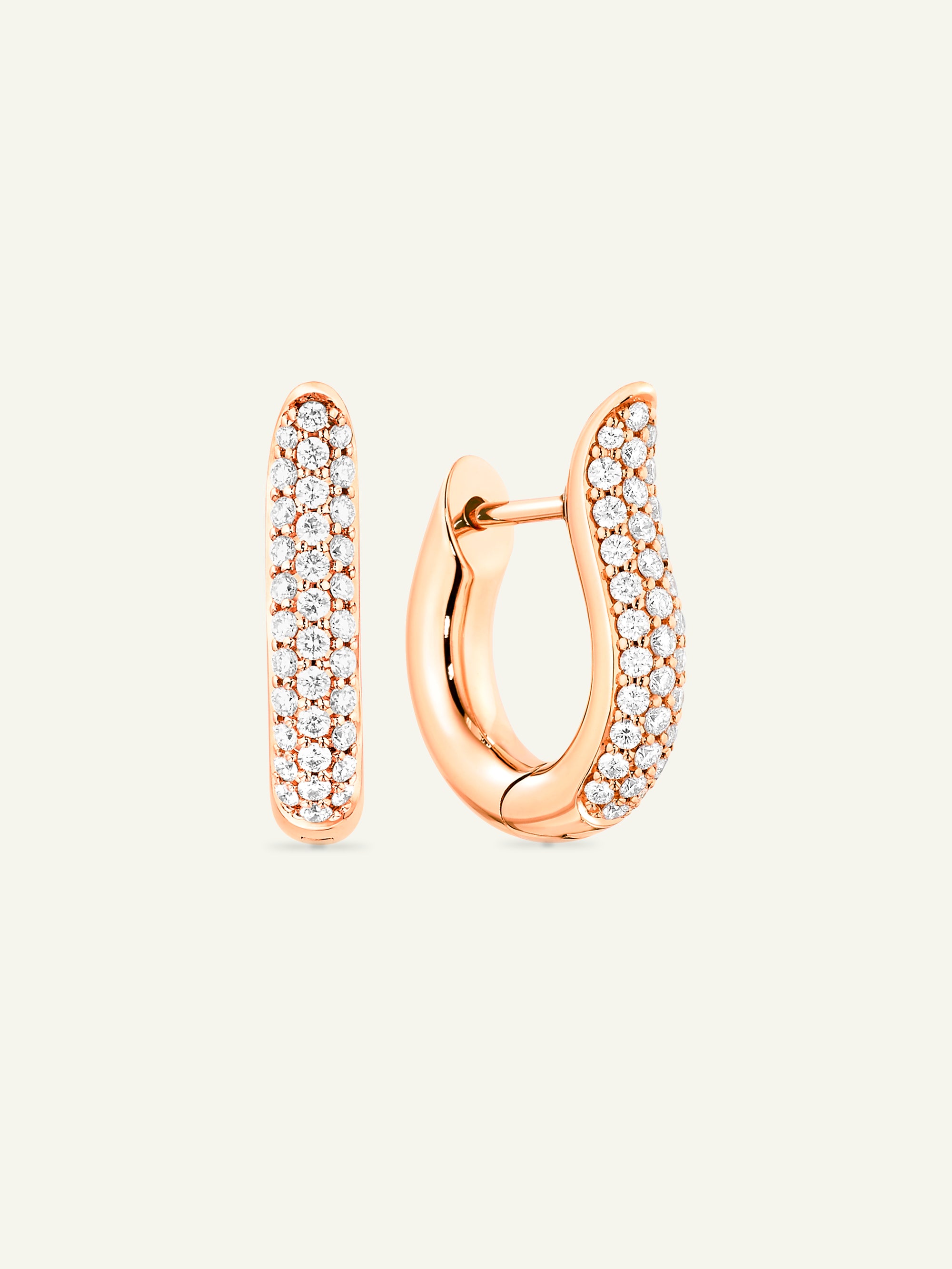 E-Ho-s-p-rg | SIGNATURE Hoop Earrings with Diamond Pavé