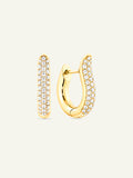 SIGNATURE Hoop Earrings with Diamond Pavé