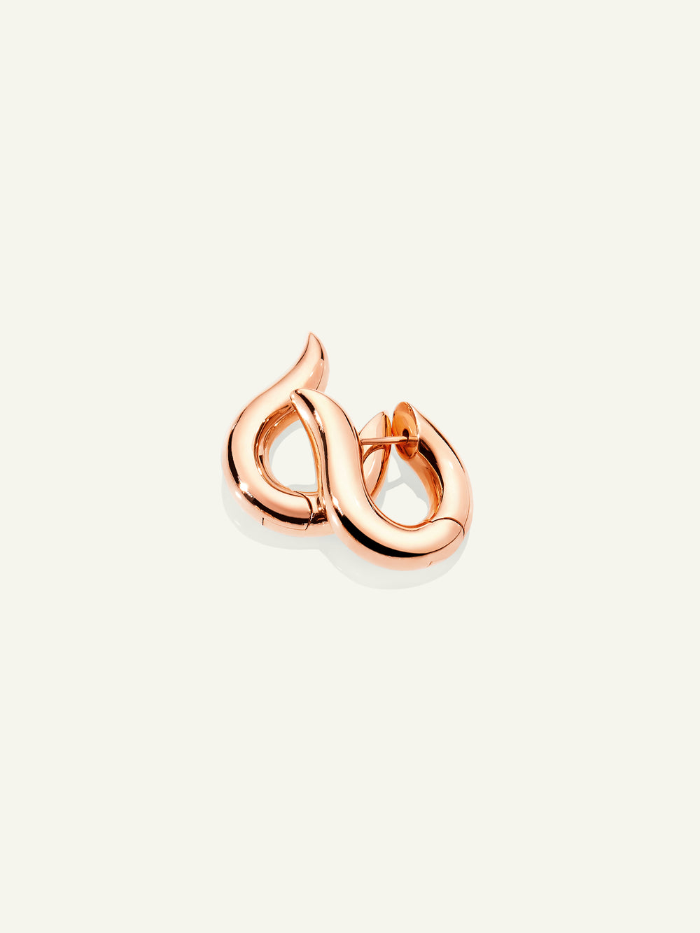 SIGNATURE Earrings Hoop small 18K rose gold